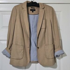 Talbots Tan Aberdeen Blazer size 10p